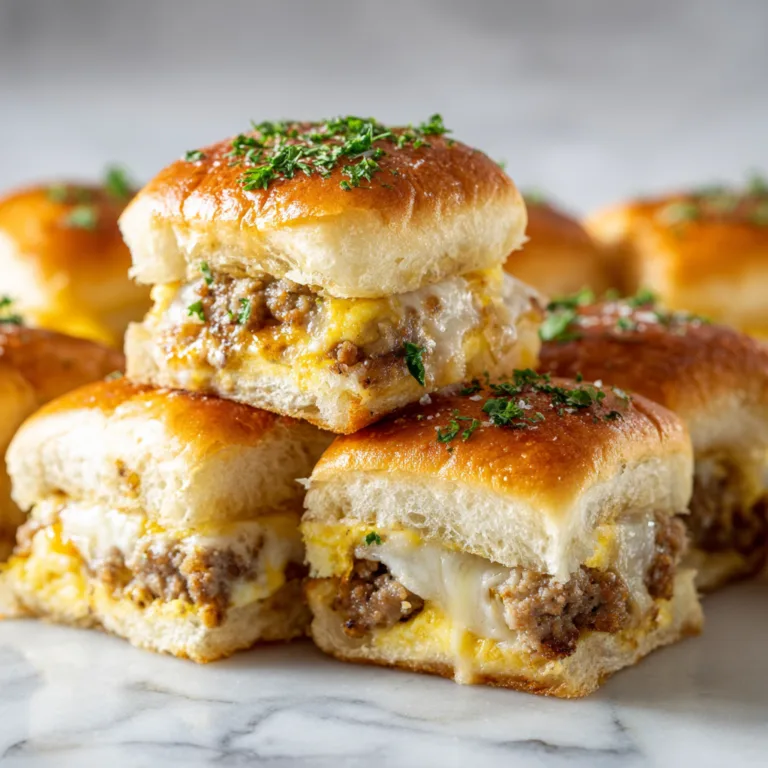 Sausage Egg and Cheese Breakfast Sliders: The Ultimate Crowd-Pleasing Morning Recipe