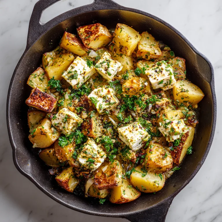 Baked Feta Potatoes (One Pan Recipe): Crispy, Creamy, and Effortlessly Delicious