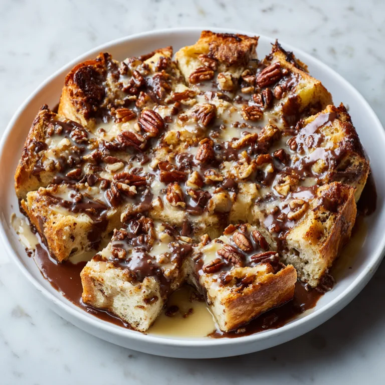 Easy Bread Pudding Pie with Chocolate Toffee and Pecans – The Ultimate Comfort Dessert