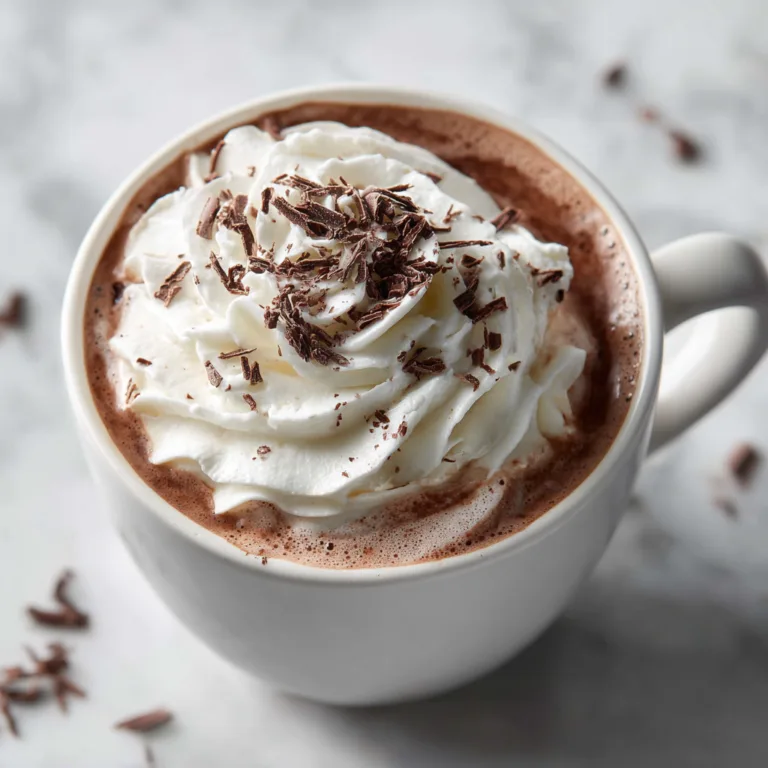 Creamy European Hot Chocolate Recipe with Whipped Cream