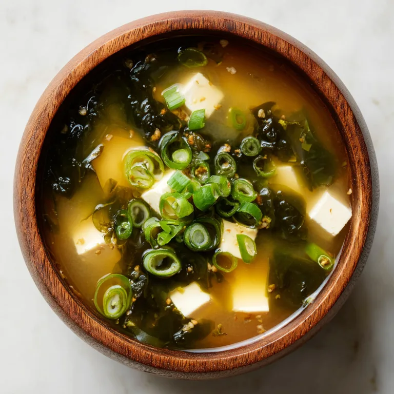 Easy Homemade Miso Soup Recipe with Tofu and Seaweed