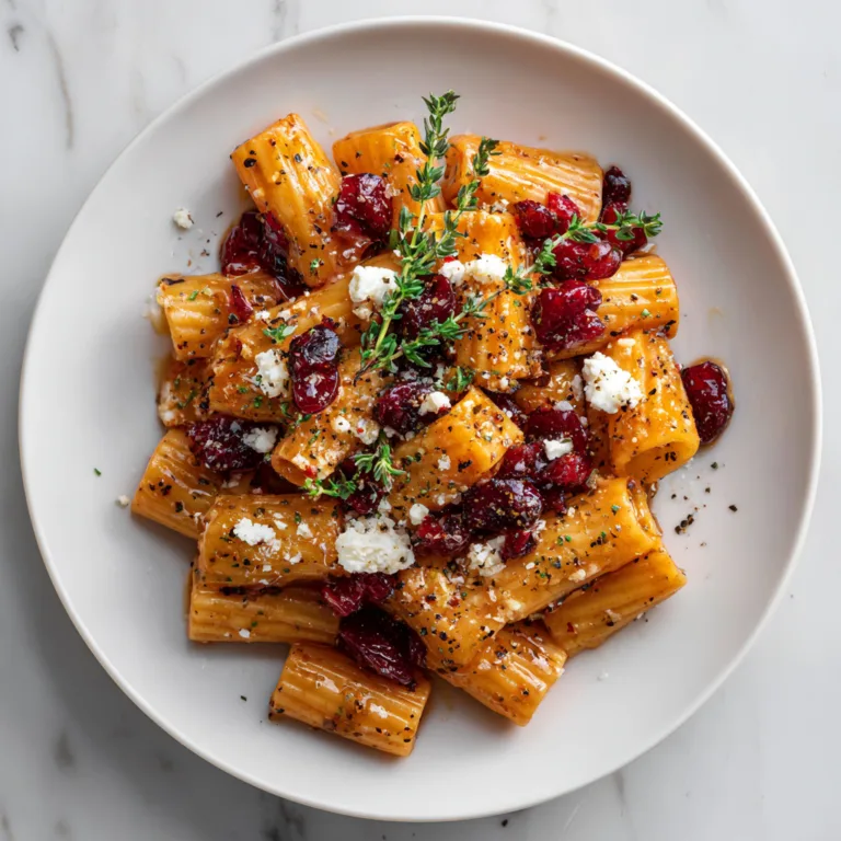 Sweet & Savory Cranberry Feta Rigatoni: A Perfect Balance of Comfort and Celebration