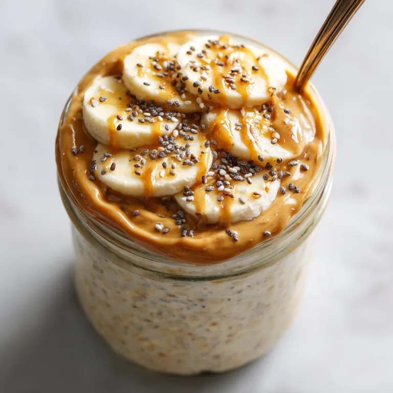 Easy High Protein Peanut Butter Banana Overnight Oats (The Ultimate Make-Ahead Breakfast)