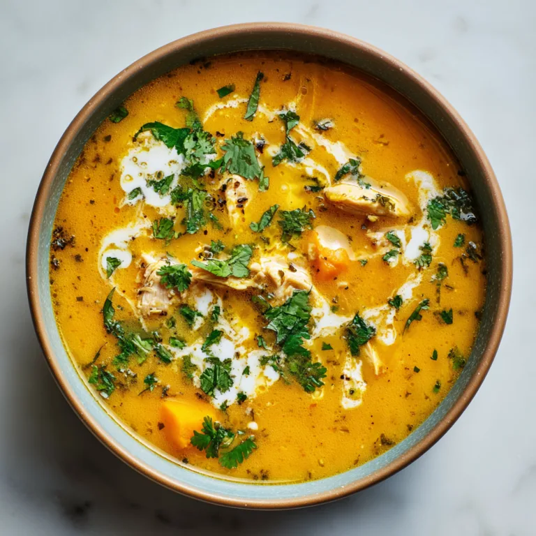 Easy Butternut Squash Chicken Soup with Green Chile (Comfort in a Bowl)