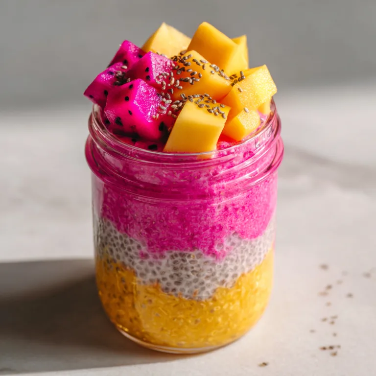 Mango and Dragon Fruit Chia Pudding: A Tropical, No-Cook Breakfast You’ll Crave