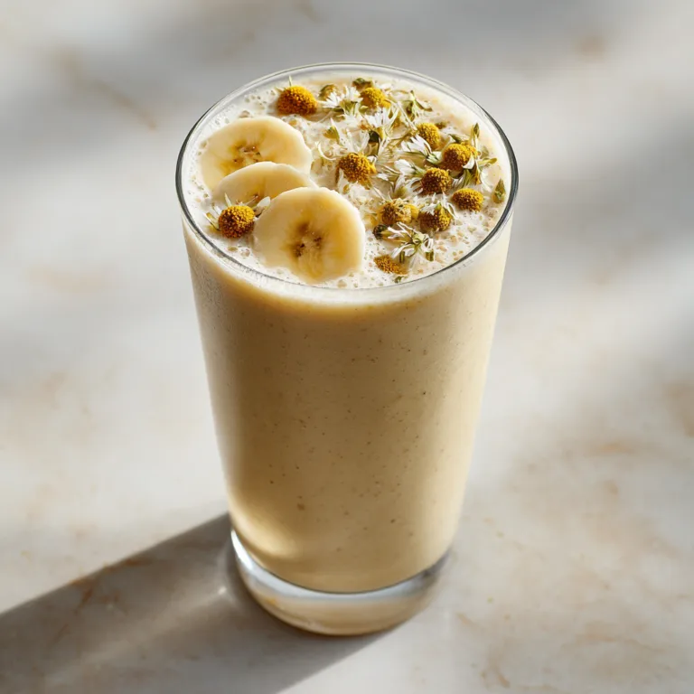Banana Chamomile Tea Smoothie: A Gentle, Calming Blend for Mind and Body