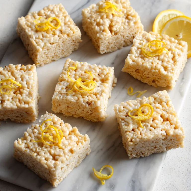 Lemon Rice Krispy Treats