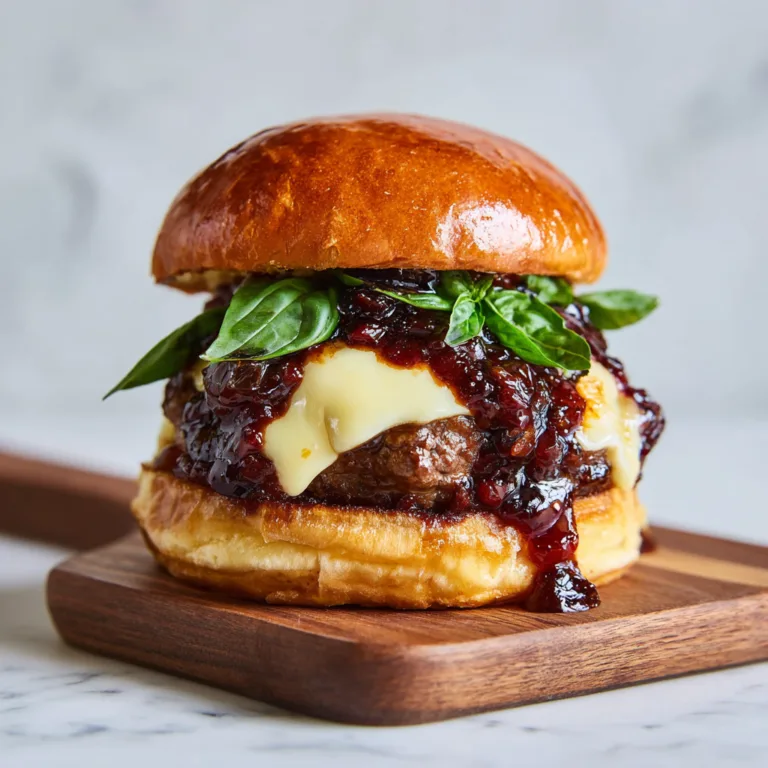 Sweet & Spicy Tomato Jam Burger: The Ultimate Gourmet Comfort Burger