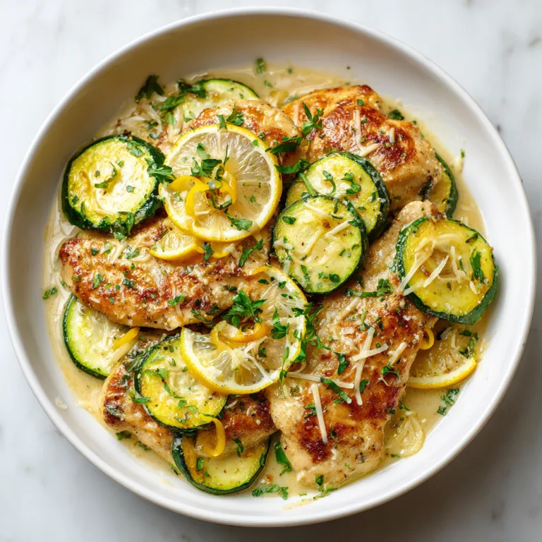 Creamy Lemon Parmesan Chicken Skillet with Zucchini: A One-Pan Dinner That Feels Restaurant-Worthy
