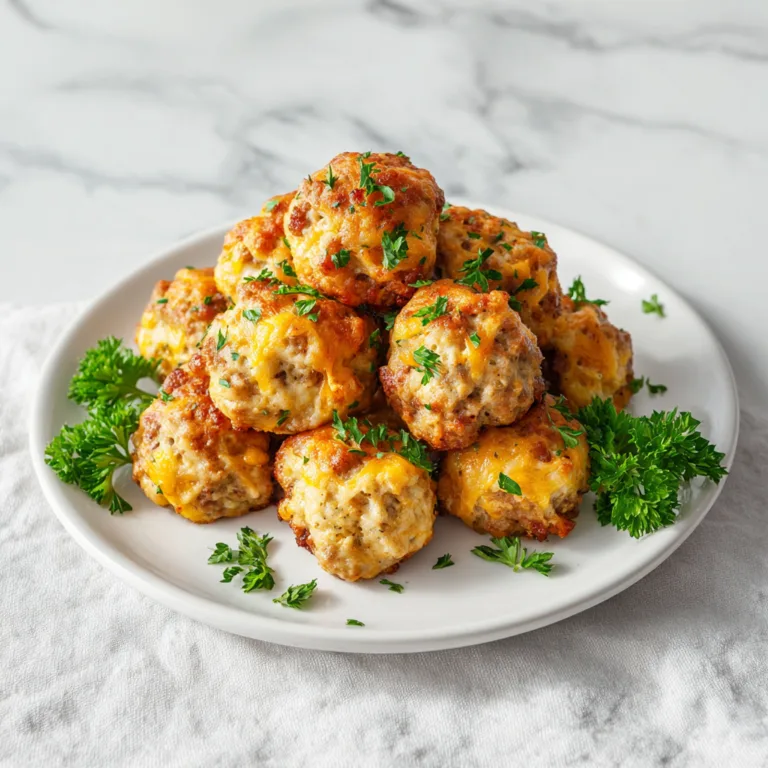 Cheesy Bacon Sausage Balls: The Ultimate Crowd-Pleaser Appetizer