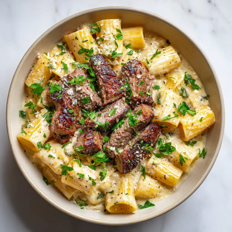 Cajun Steak Rigatoni in Creamy Parmesan Sauce – A Bold, Comforting Pasta Dinner