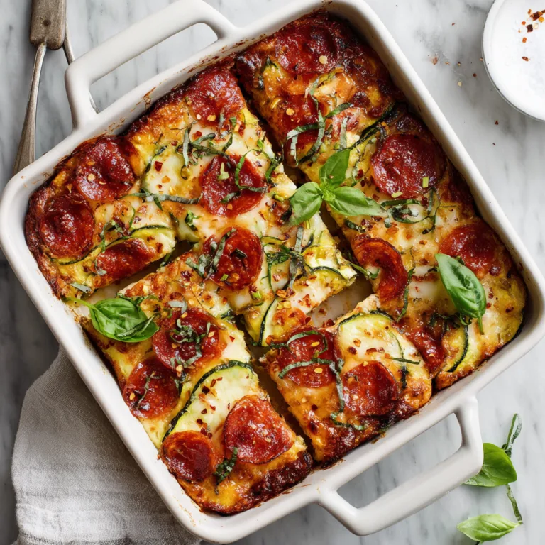 Low Carb Zucchini Pizza Bake: All the Pizza Flavor, None of the Guilt