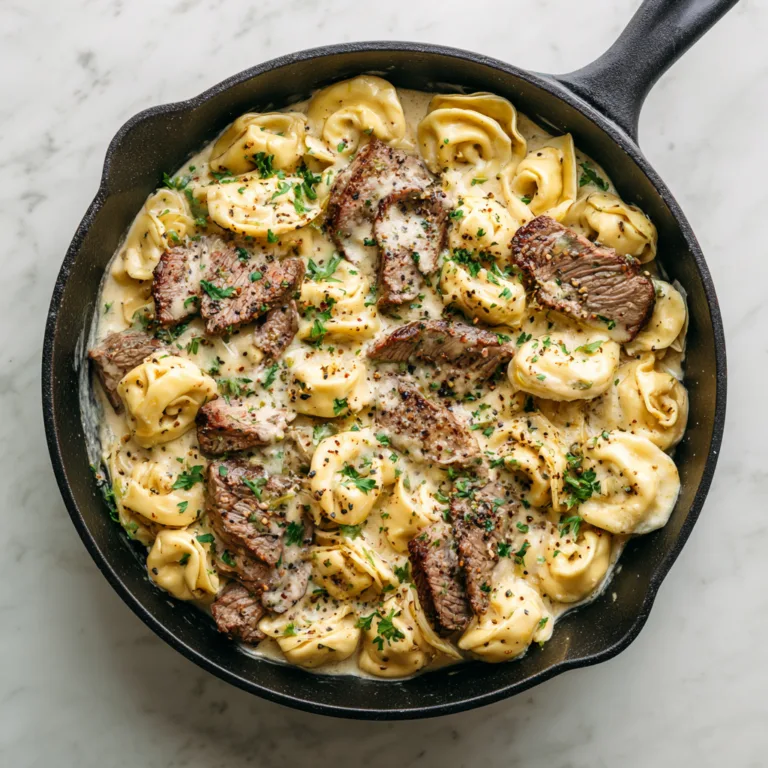 Creamy Garlic Steak Tortellini Skillet Dinner: The Ultimate One-Pan Comfort Meal