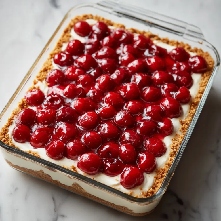 Classic Cherry Delight: A Timeless No-Bake Dessert That Never Goes Out of Style