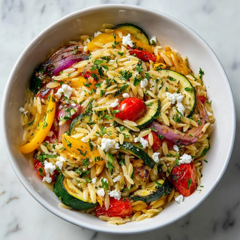 Roasted Vegetable Orzo: A Mediterranean-Inspired Pasta You’ll Make on Repeat