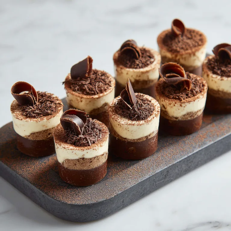 Mini Tiramisu Chocolate Cups: A Bite-Sized Twist on an Italian Classic