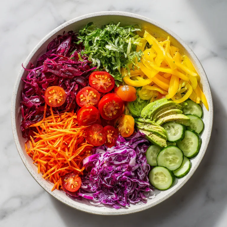 Rainbow Salad – A Fresh, Vibrant Celebration of Color and Flavor