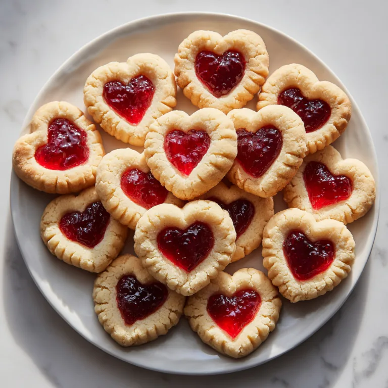 Easy Thumbprint Heart Cookies with Jam Filling – A Sweet Classic Made Simple