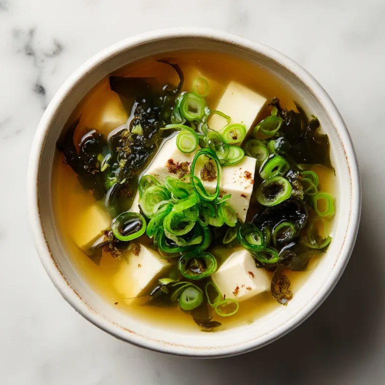 Easy Homemade Miso Soup Recipe with Tofu and Seaweed