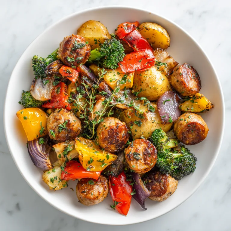 10-Minute Air Fryer Chicken Sausage and Veggies: Quick, Flavor-Packed Weeknight Meal