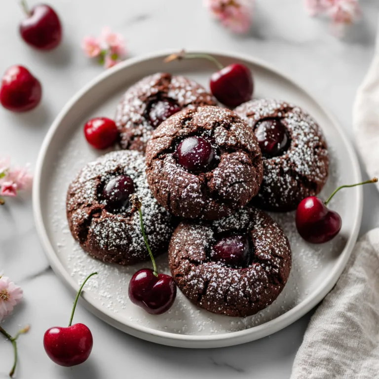 Chocolate Cherry Cookies with Rich Ganache Filling: Decadent Bakery-Style Treats at Home