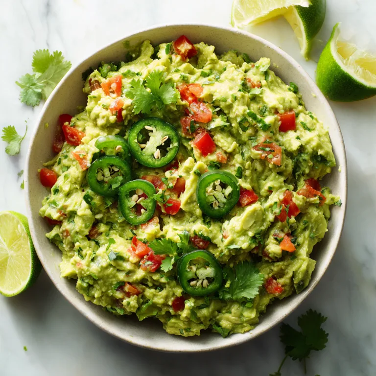 Easy Homemade Guacamole with Fresh Lime and Jalapeno: Creamy, Zesty Perfection in Minutes