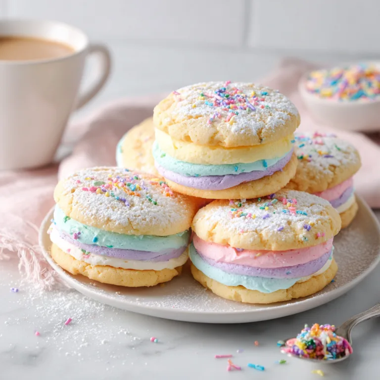 Easy Pastel Sugar Cookie Sandwiches: A Festive Holiday Treat Everyone Will Love
