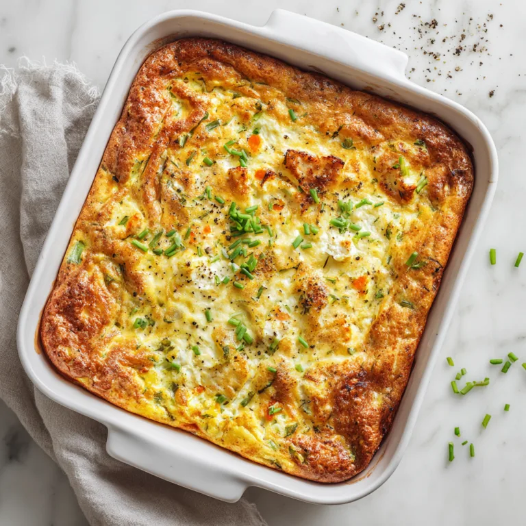 High Protein Cottage Cheese Egg Bake for Easy Breakfast