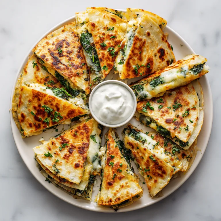 Quick & Crispy Spinach & Feta Quesadillas: A Flavor-Packed Vegetarian Favorite