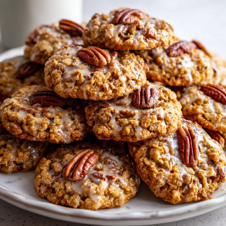 Bakery-Style Pecan Pie Oatmeal Cookies: Soft, Chewy Cookies with a Gooey Pecan Filling