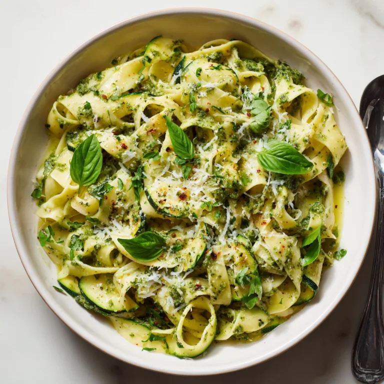 Italian Zucchini Herb Sauce Pasta: Fresh, Light, and Flavor-Packed Comfort Bowl
