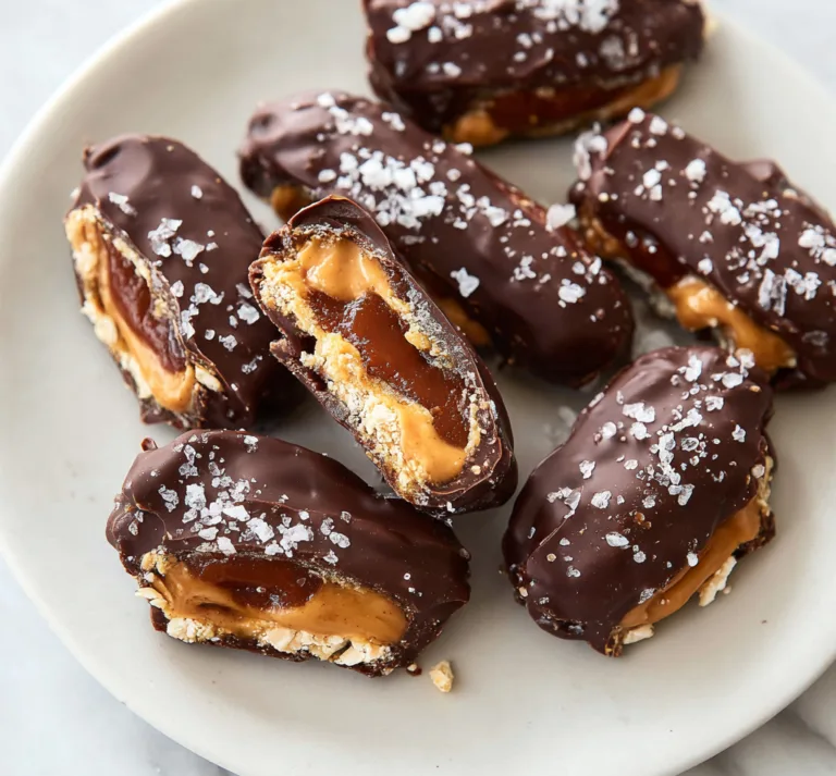 Viral Peanut Butter Date Snickers – The No-Bake Healthy Candy You’ll Make on Repeat