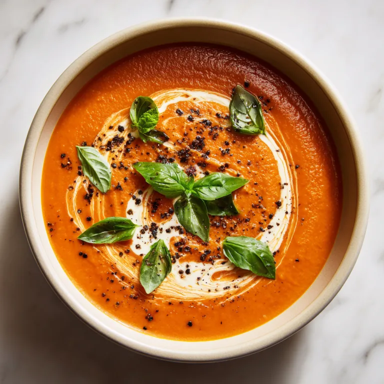 Ultimate Creamy Roasted Tomato Soup: Rich, velvety comfort in every spoonful