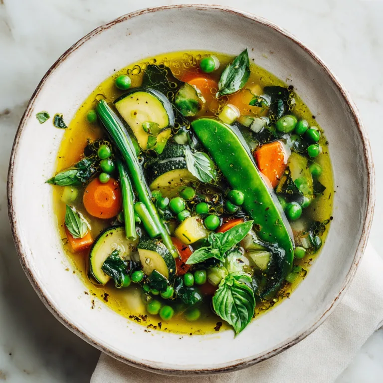 Easy Spring Vegetable Minestrone Soup Recipe: A Fresh, Nourishing One-Pot Classic