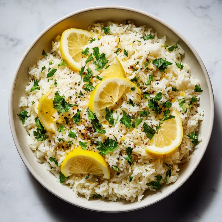 Greek Lemon Rice: Bright, Flavorful Mediterranean Comfort in Every Bite