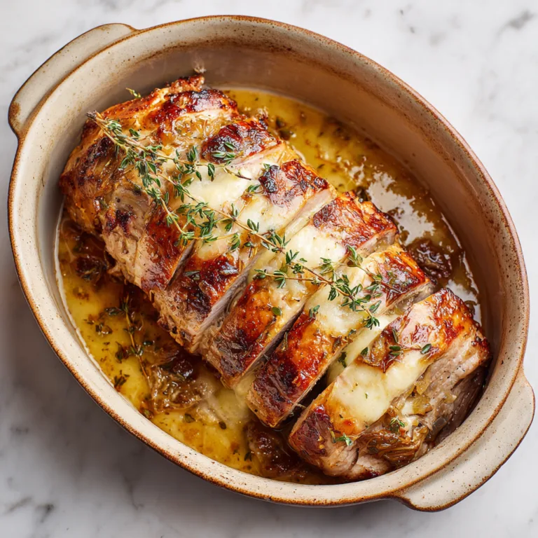 French Onion Stuffed Pork Loin: Savory, Cheesy Comfort Food Perfection