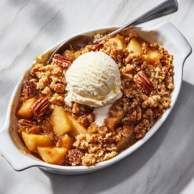 Visual representation of how caramel apple pecan cobler should look like