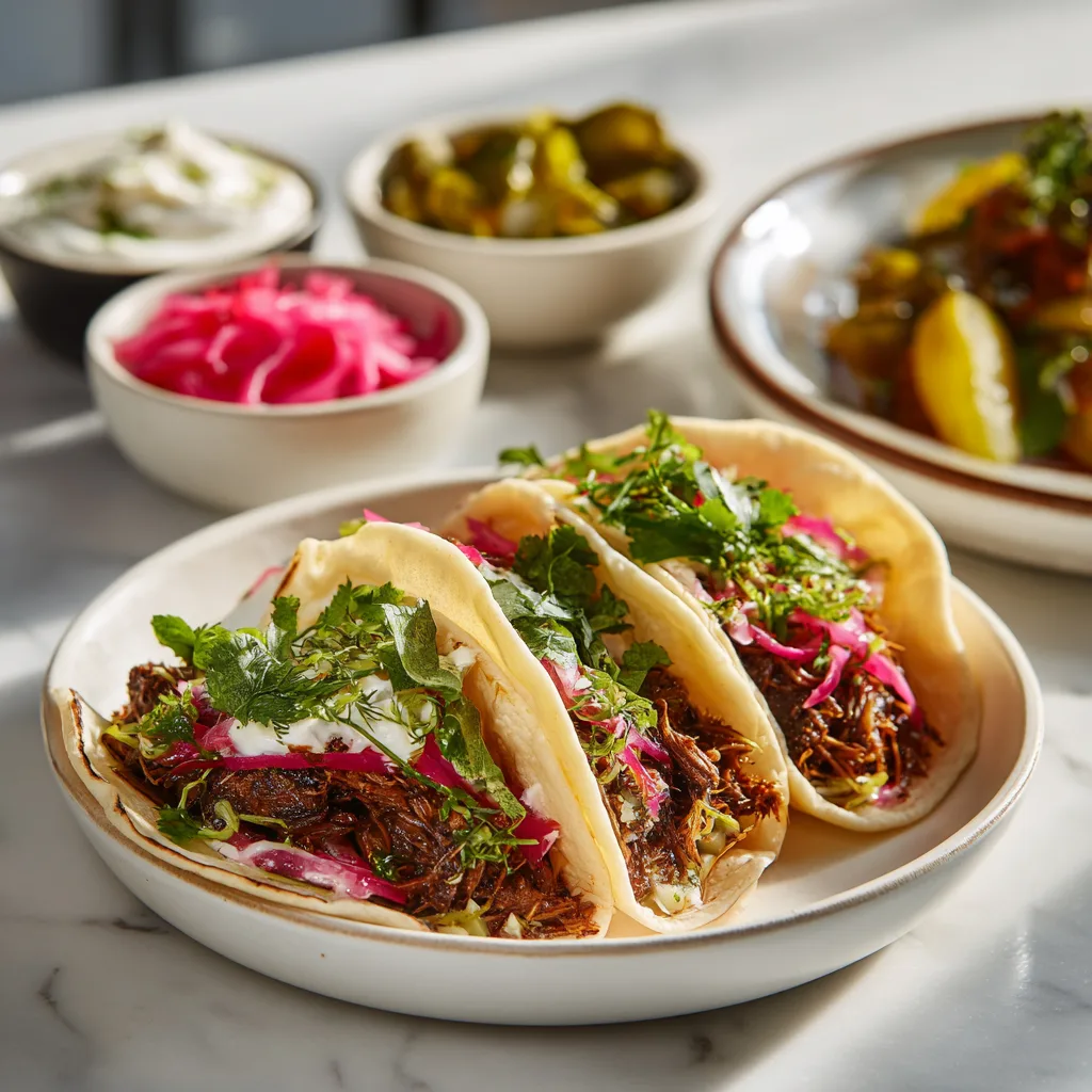 Example of a Dubai taco serving