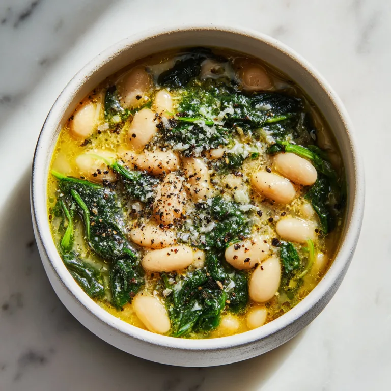Spinach and White Bean Soup Recipe | Healthy Mediterranean Bean Soup