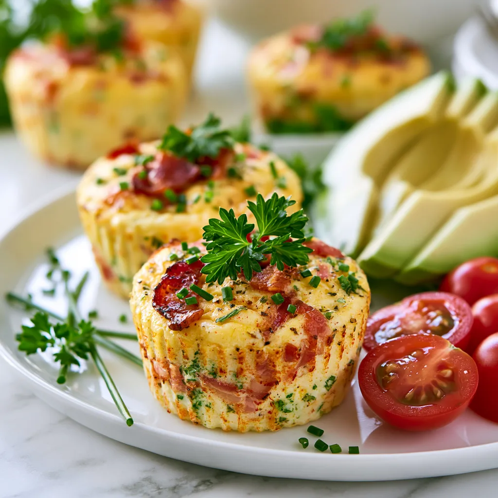 An example of baked pancetta egg cups when done according to this recipe