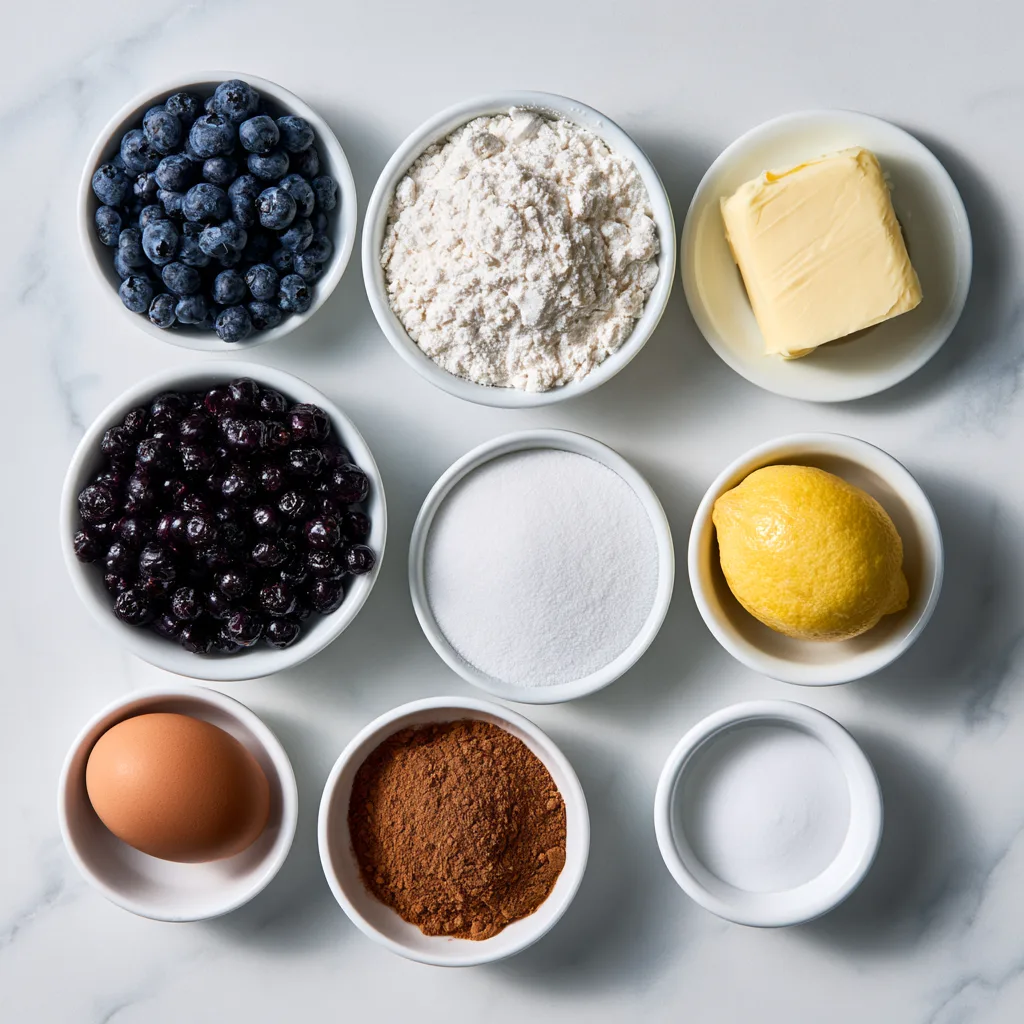Ingredients needed to make Saskatoon berry pie