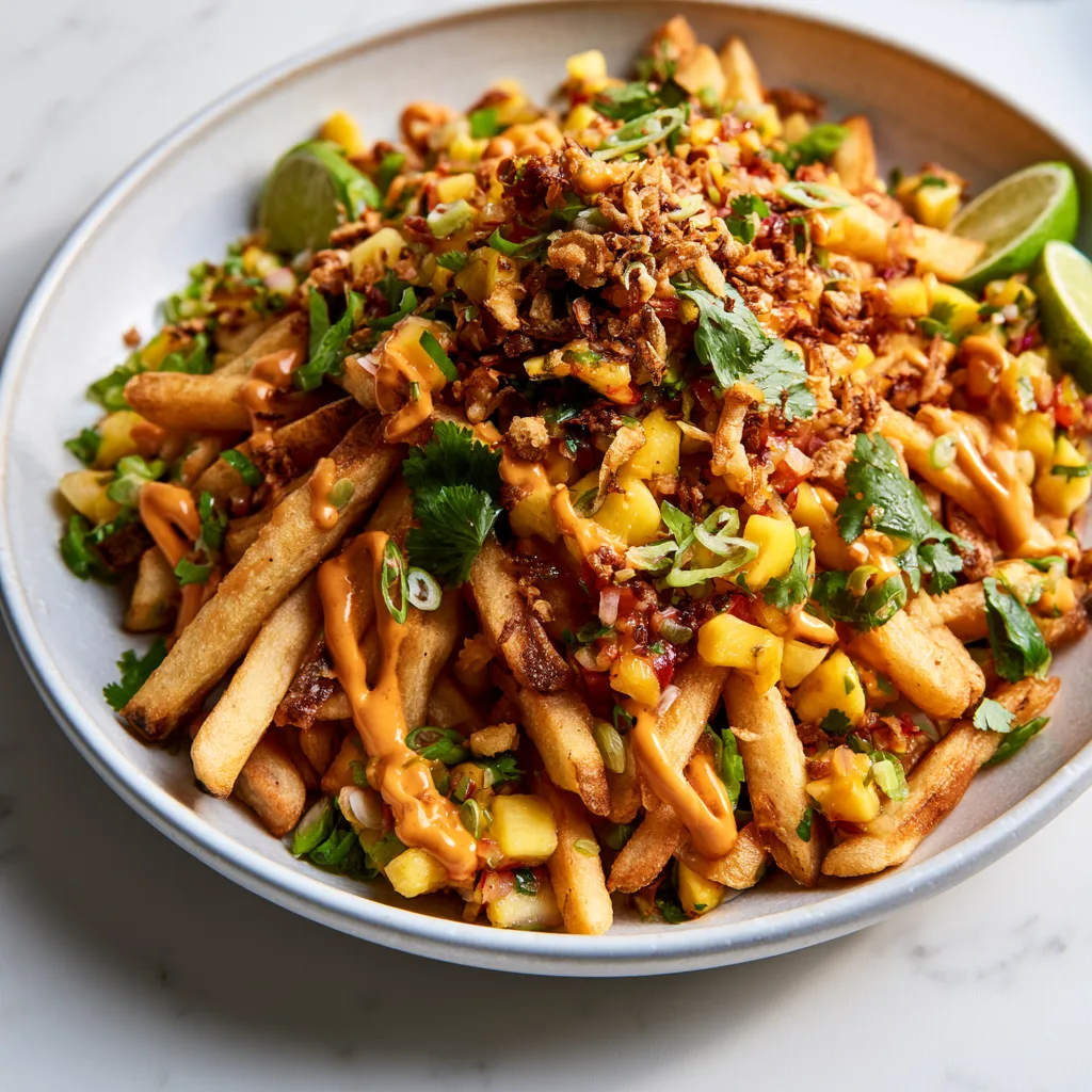 Loaded Fricy Fries: Crispy, Fruity and Spicy Loaded Fries