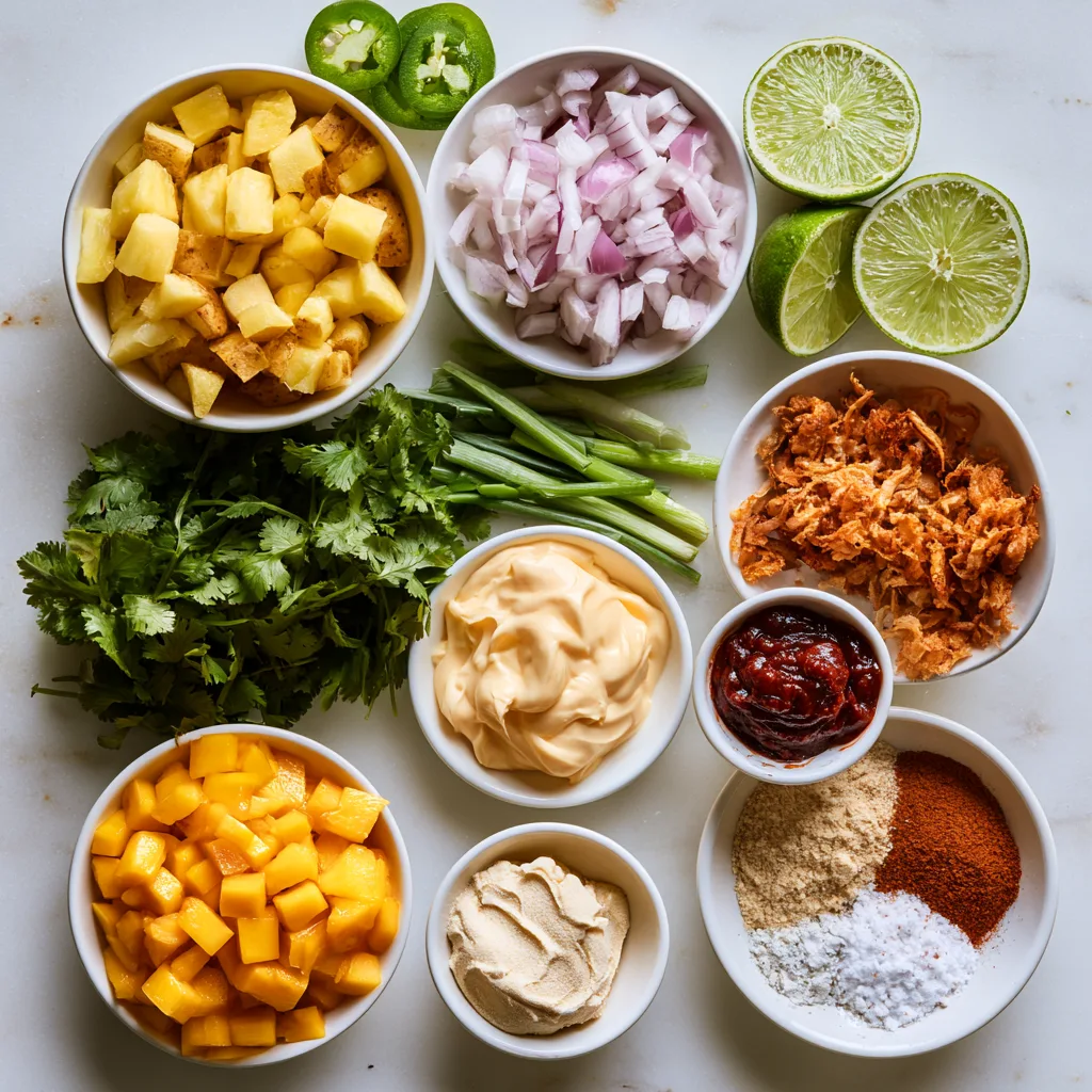 Ingredients neede to make loaded fricy fries