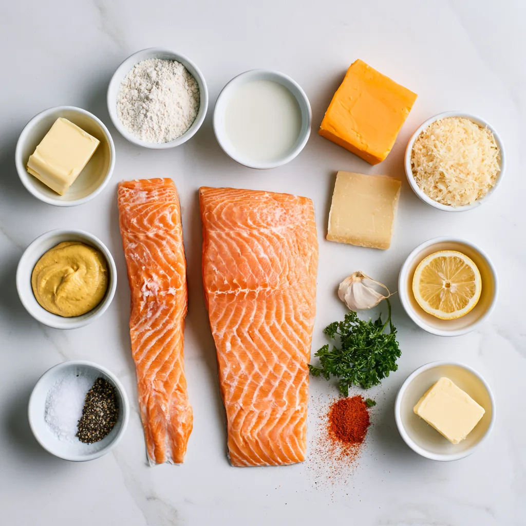 Ingredients needed for Trout Mornay