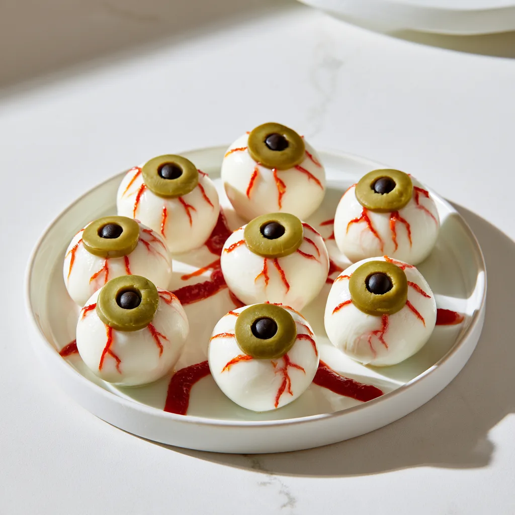Halloween Mozzarella Eyeballs: Easy and Spooky No-Cook Party Appetizer