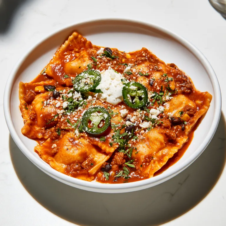 Mexican raviolis on a white plate