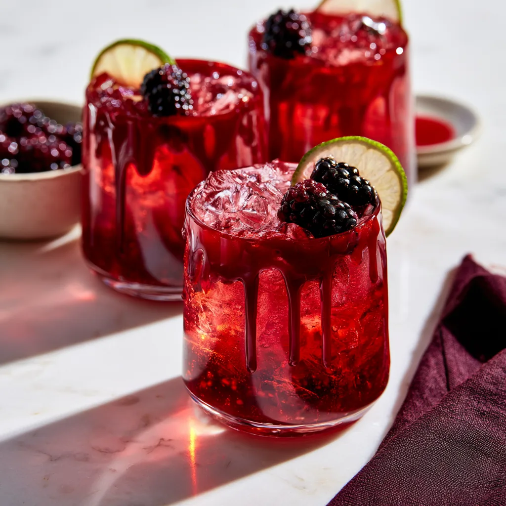 Serving example of vampire cocktail